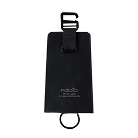 Nakota Ringer Keycase Key Case, Key Ring, Bell Shape, Black, For Outdoor Activities, Camping, Thin, Lightweight, Polyester Key, Black