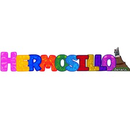 Genérico Hermosillo Sonora Imán Refrigerador Souvenirs Recuerdos Letras México