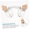 Ipetboom 6Pcs Car Bottles Diffusers with Wooden Lids Rotatable Essential