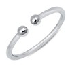 JEWELRITZY 1.5mm Ball Ends Toe Ring Solid 925 Sterling Silver