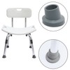 WHYHKJ 4pcs 1-1/8" I.D Slope Rubber Tips Non Slip Shower