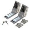 ORIGINAL Door handle Repair Set Door Handle silver Fridge Freezer