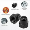 4pcs License Plate Retainer Nuts for Volvo, Stainless Steel License