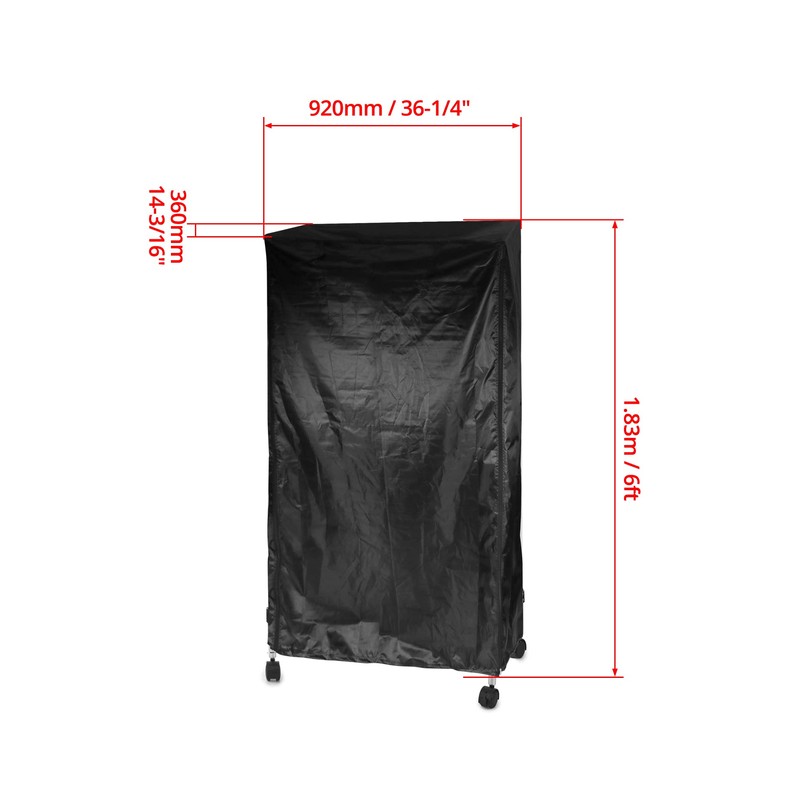 QWORK Storage Shelving Unit Cover, Wire Rack Cover for Shelf