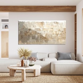 KIAIEIU Abstract Wall Art Pictures for Living Room Wall Decoration Contemporary Home & Office Decor Large Wall Art Bedroom Decor Aesthetic 24×48in