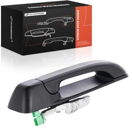 A-premium - Manija de Puerta Exterior Trasera Izquierda del Lado del Conductor Compatible con Jeep Grand Cherokee 2005-2010, Commander 2006-2010, Negro Texturizado, Reemplazo# 55394241AE, 55394241AG