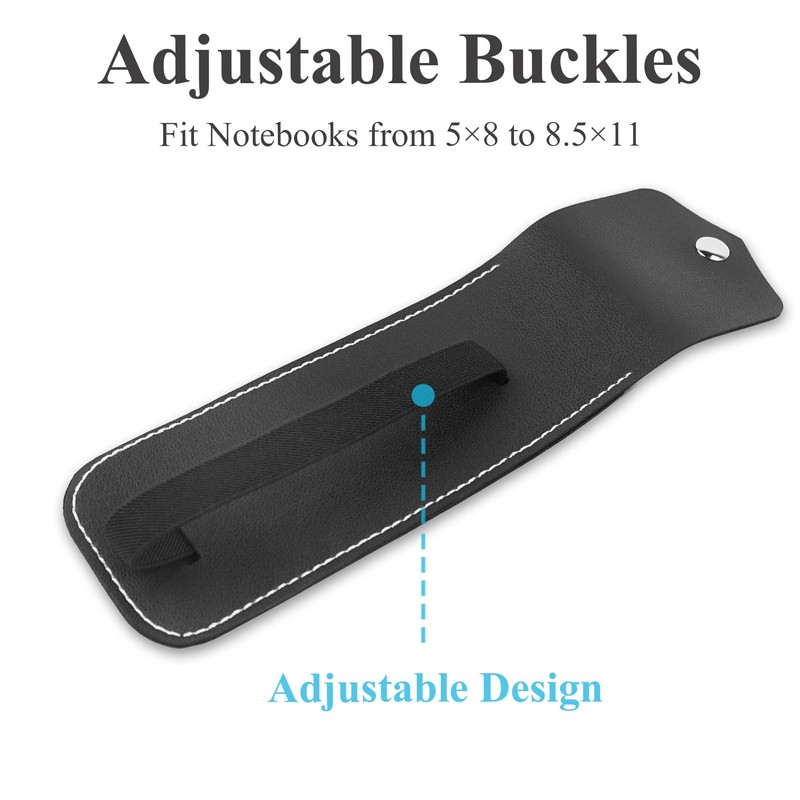 Czzmty Adjustable Elastic Band Pen Holder for Notebooks, Pen Sleeve