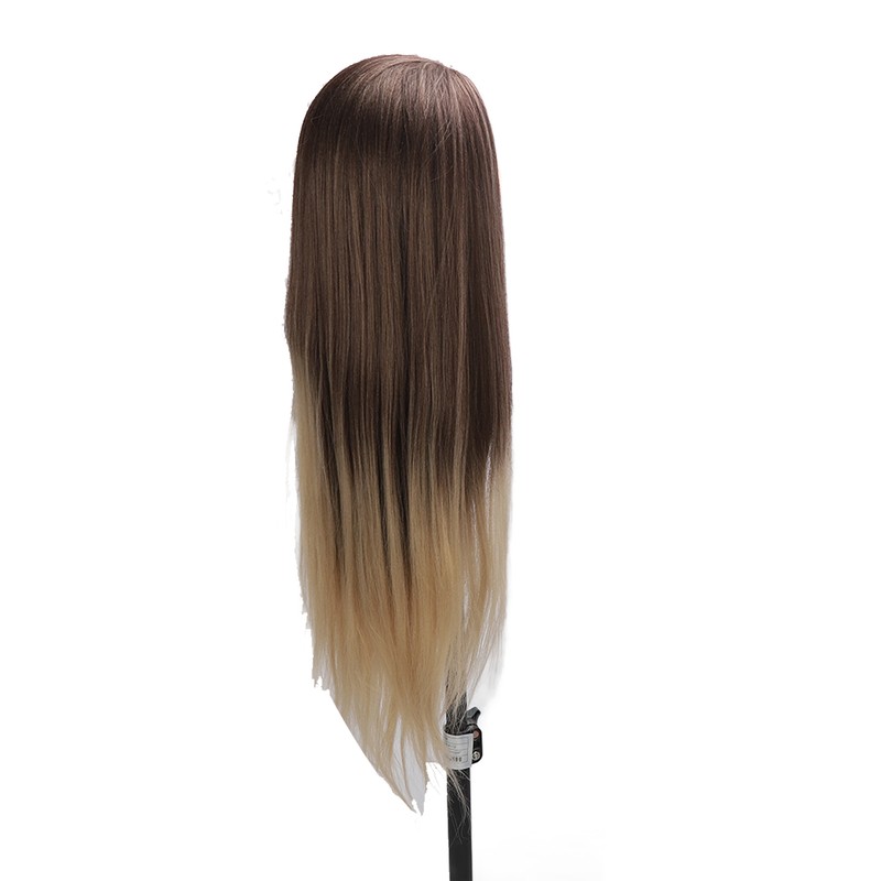 Training Head Long Soft Hair Hairdressing Styling Mannequin Head Hat