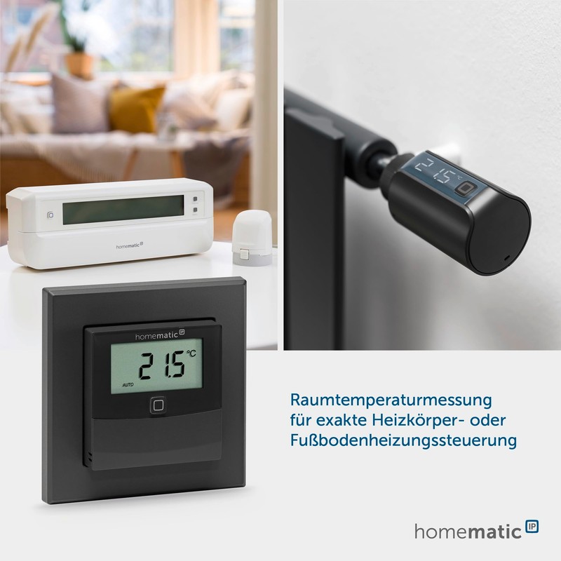 Homematic IP Smart Home Temperature and Humidity Sensor with Display