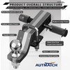 AUTMATCH Trailer Hitch Ball Mount with 2 Inch Hitch Ball