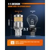 SEALIGHT 7440 7443 LED Bulbs Amber Yellow, Upgraded T20 7444