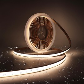 MALIIGAZA Free Cuttable COB LED Neon Strip Light Waterproof IP68, 12V 16.4ft 4000K Silicone Flexible DIY LED Tape Light for Outdoor Bathroom Swimming Pool Decoration (Without Power Supply)