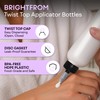 BRIGHTFROM Twist Top Applicator Bottles, Squeeze 6 OZ Empty Plastic