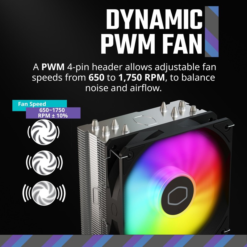 Cooler Master Hyper 212 Spectrum V3 ARGB CPU Air Cooler,