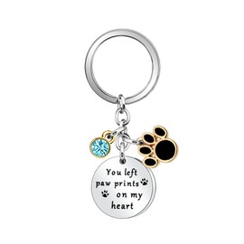 Tibond Dog Memorial Keying Gifts Sympathy Keychain Gifts for Loss of Dog for Women Men Key Chain Keying Gifts for Dog Mum Dog Dad Pet Memorial Keyring