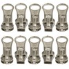 AERZETIX - C62937-pack of 10 sliders no. 5 self-locking for zips with plastic or metal teeth - colour: silver - made of metal - for jackets, coats, skirts and dresses