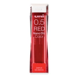 Mitsubishi Pencil U05202NDC.15 Erasable Color Lead Nano Diamond Color 0.5 Red 10 Pieces