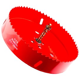 Hole Saw 6-1/8 Inch(155mm) for Wood, Plastic Board, Ceiling,Drywall, and Metal Sheet - HSS Bi-Metal Hole Cutter with Pilot Drill Bit