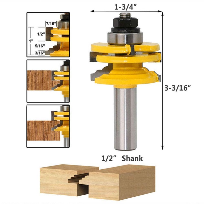 Yakamoz 1/2 Inch Shank Glass Door & Window Rail and