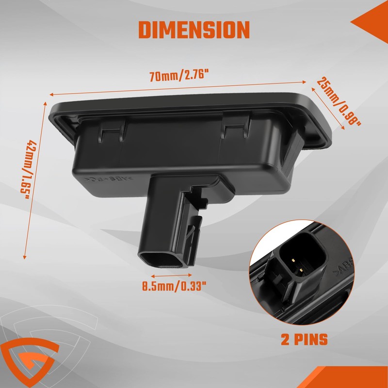 ISINMOTOR Tailgate Boot Release Button, Trunk Lid Lock Handle Button,