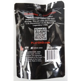 Sirius D&D Acererak's Treasure Pack CRYSTAL EDITION DICE SET +Coin Bag random booster
