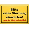 DankeDir! Bitte keine Werbung einwerfen außer Bier- 30 x 20