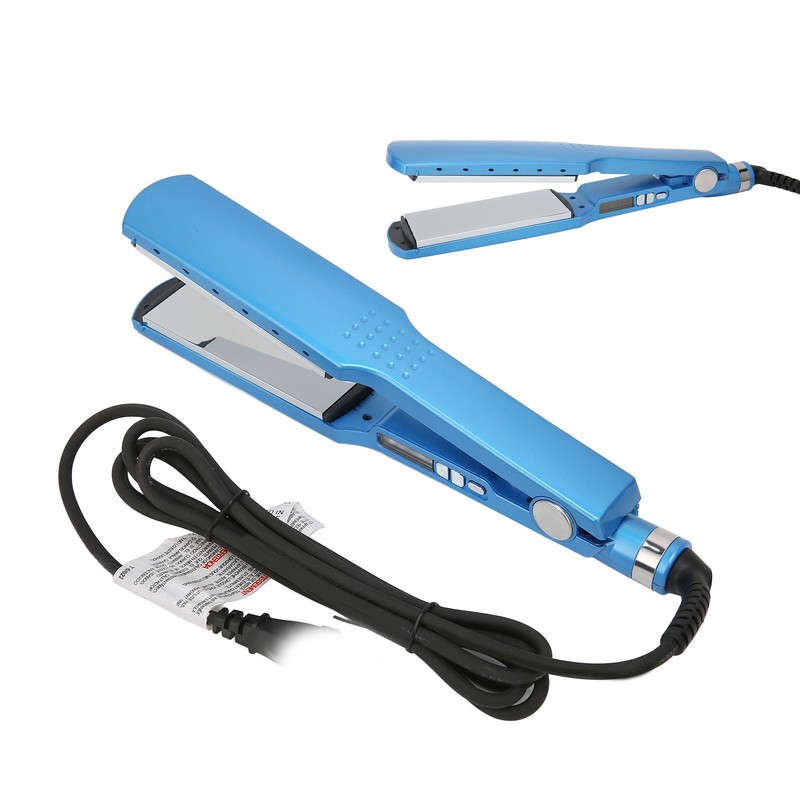45mm Panel Dual Use Hair Straightener Curler Negative Ion Adjustable
