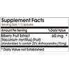 Bilberry Standardized Extract 60mg // 100 Capsules // Pure //
