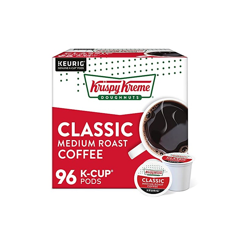 Krispy Kreme Classic Coffee, Keurig Single Serve K-Cup Pods, Medium