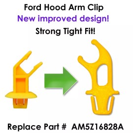 Unbranded Car Hood Support Arm Prop Rod Holder Retainer Clip for Ford Focus Escape