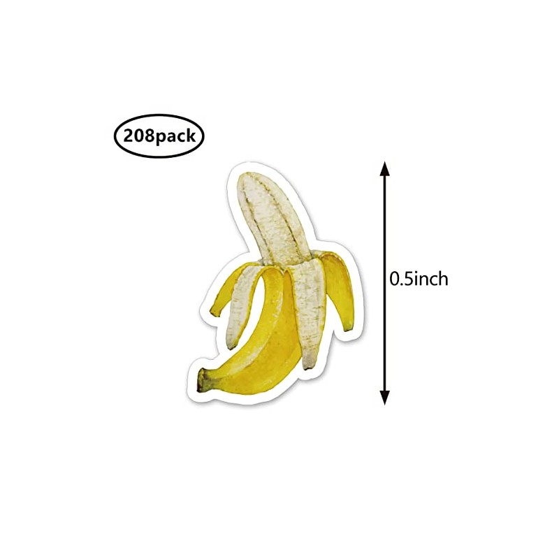 Banana Fruit Planner Stickers, 0.5in Monthly Scrapbooking Arts Calendars Crafting