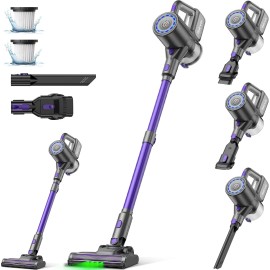 Suirviz Cordless Vacuum Cleaner, 40KPA/35Mins, Green LED Light, Lightweight Stick Vac...