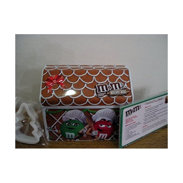 M&M Recipe Tin Box with Cookie Cutter and Cards