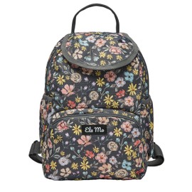 Ela Mo Mini Women's Backpack - Small, Elegant, Super Handy - Backpack Handbag as an Ideal Companion for Any Occasion, Summer Meadows