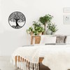 Arte de Pared de Metal de Árbol de Vida Decoración