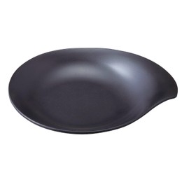 Taiwa Seize SS-75-BKM Medium Plate, Main Dish, 7.1 inches (18 cm), Black, 1 Piece Dishwasher-Safe, Melamine Tableware, Buffet, Hotel Restaurant Specifications, Stackable, Commercial Use, Made in Japan