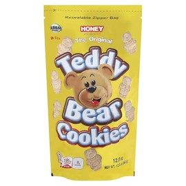 Global Brands, Teddy Bear Honey Cookies, 12 Ounce