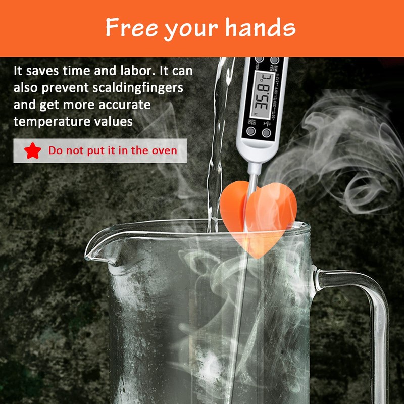 Windspeed Thermometer Pot Clip Holder(No Thermometer Include), 2Pcs Candy Thermometer