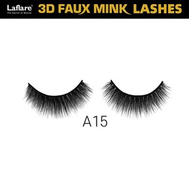 Laflare Premium Silk Lashes 3D Faux Mink Eyelashes Multipack, Light, Natural Looking, Professional Easy to Apply Eyelashes in a Knitted Style 10 Pairs Jumbo Pack (A15X10P)