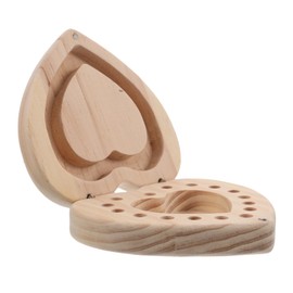 FOMIYES Heart Shaped Wooden Essential Oil Holder Portable Capsule Storage Box for Organizing and Displaying Oils for Home Spa Use