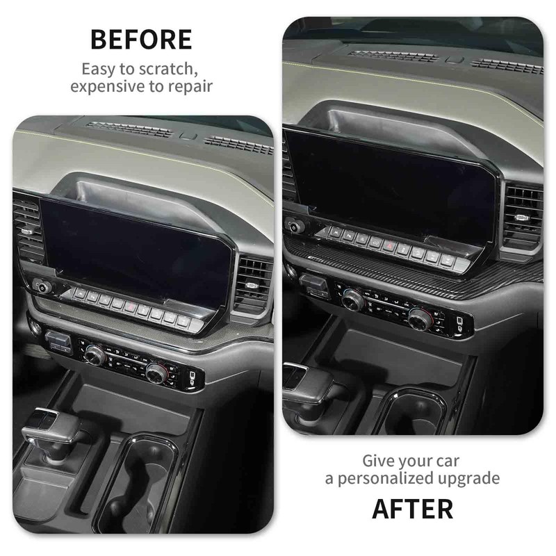 RAZPOY for Silverado Dash Panel Cover, Center Console Dashboard Trim