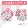 40 PCS Pink dog paw prints Theme Party Supplies -