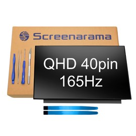 SCREENARAMA New Screen Replacement for Asus ROG GA503 GA503Q GA503QR GA503QS (40pin 165Hz) QHD 2560x1440 IPS LCD LED Display with Tools and Tape