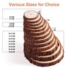 Fuyit Wood Slices 6 Pcs 15-16cm NO Hole Natural Unfinished