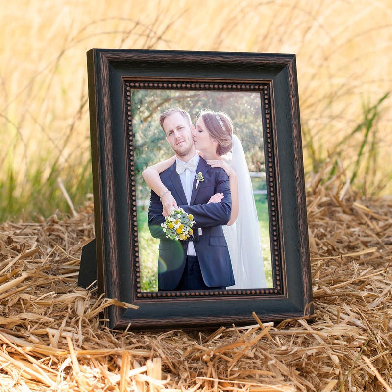 Photolini Picture Frame, Shabby Chic, Country House Style, Solid Wood