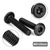 Tunejoy Trox Flat Head Screws M5 x 25 mm Black