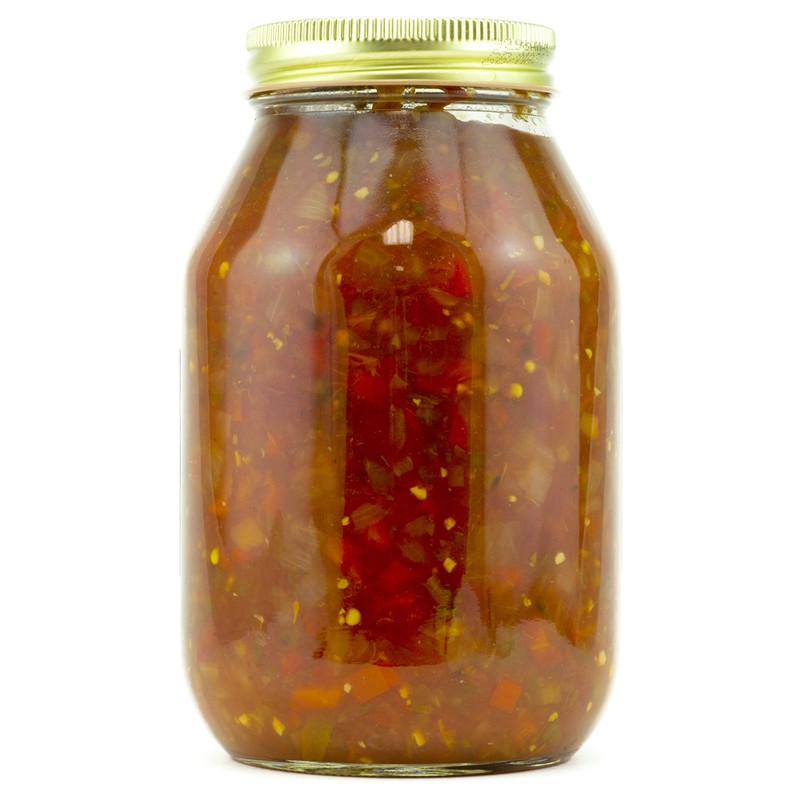 Amish Wedding Salsa, 32 ounce Glass Jar, Medium Heat