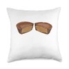 Chocolate Peanut Butter Candy Throw Pillow