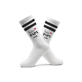 Geschenk mit Namen personalisiert by Shirtracer - Best Dad Socks Father's Day Tennis Socks Father Tennis Socks Dad Gift Father's Day I Father's Day Gift Fathers Day, 01 black