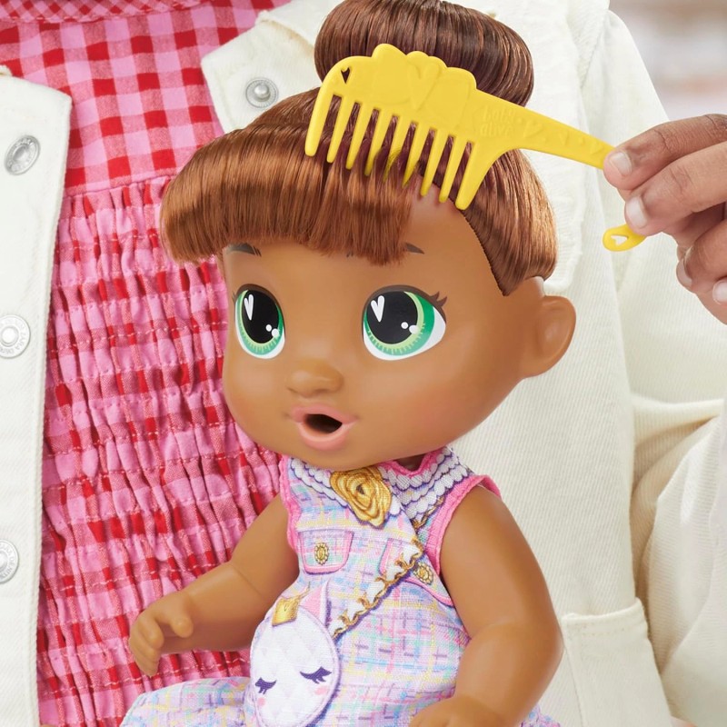 Baby Alive Bubbly Tea Party Sophia Sparkle Doll Brown Hair
